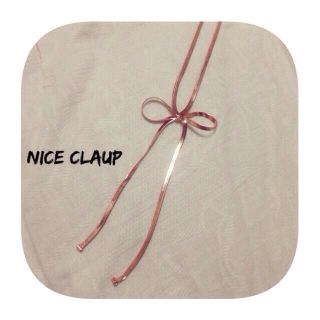 ナイスクラップ(NICE CLAUP)のNICE CLAUP❤︎リボンネックレス(ネックレス)