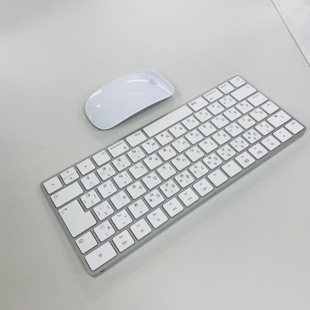 Apple(アップル)の純正Apple Magic Keyboard2＋Magic Mouse2セット  スマホ/家電/カメラのPC/タブレット(PC周辺機器)の商品写真