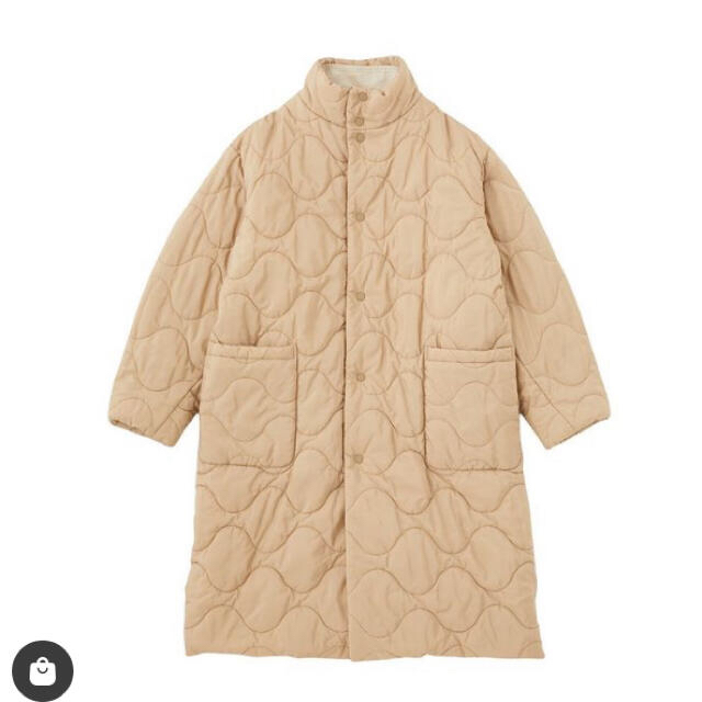 moussy(マウジー)の新作をお安く♡moussy REVERSIBLE PUFFER ロング コート白 レディースのジャケット/アウター(モッズコート)の商品写真