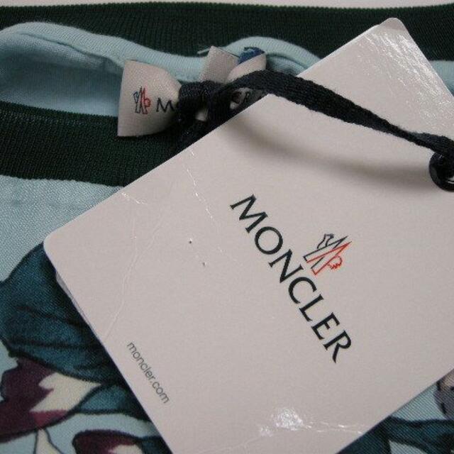 MONCLER - サイズXS(ゆったりめ)モンクレール□シルク 花柄Tシャツ MONCLER - サイズXS(ゆったりめ)モンクレール□シルク 花柄Tシャツ