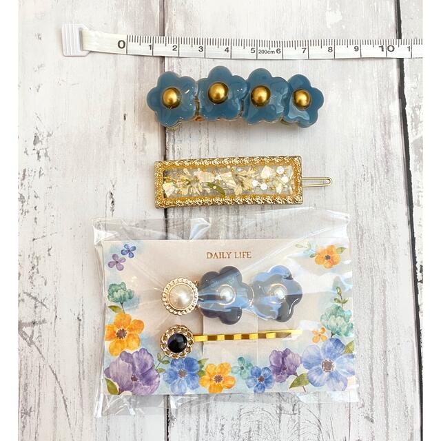 バレッタ ハンドメイド レジン ヘアアクセサリー - その他