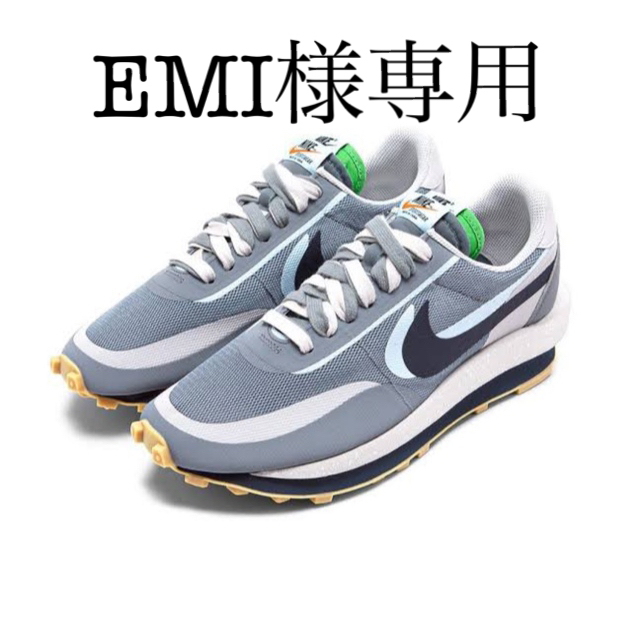 NIKE(ナイキ)のsacai NIKE clot LDワッフル　cool grey 24.5cm メンズの靴/シューズ(スニーカー)の商品写真