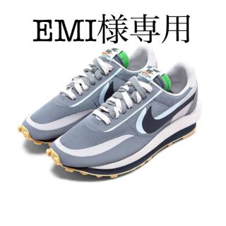 ナイキ(NIKE)のsacai NIKE clot LDワッフル　cool grey 24.5cm(スニーカー)