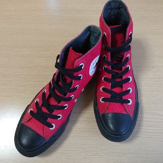 コンバース(CONVERSE)のコンバース ハイカット 赤黒 レア(スニーカー)