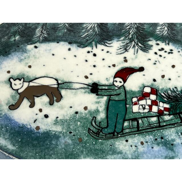 Gift of a Sledge 1981年 アラビア ヘルヤ 陶板画 Gift of a Sledge 1981年 アラビア ヘルヤ 陶板画
