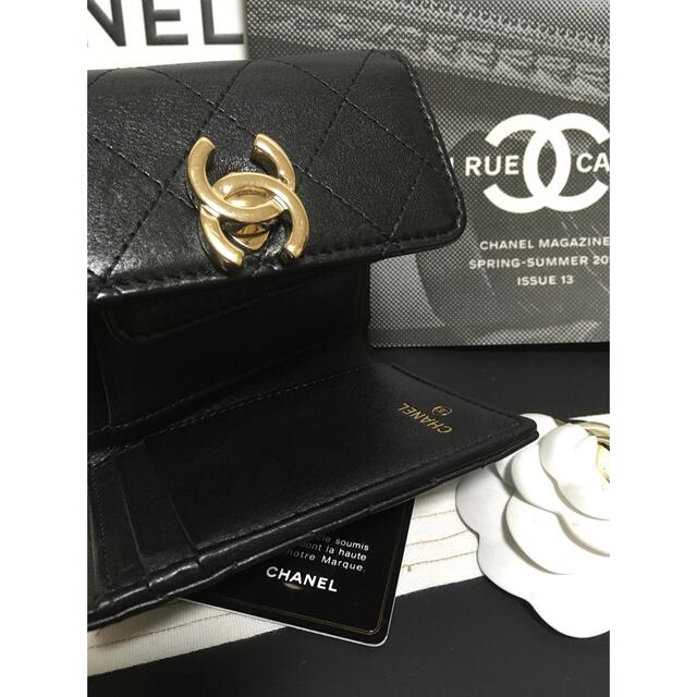 CHANEL(シャネル)の超美品♡ 激レア★CHANEL シャネル ターンロック 三つ折り財布  正規品 レディースのファッション小物(財布)の商品写真