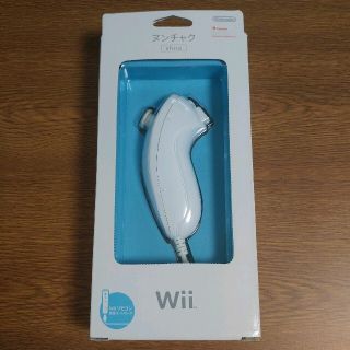 ウィー(Wii)の1207　任天堂　Ｗiiパーツ　ヌンチャク　白　（箱・取説付）(家庭用ゲーム機本体)