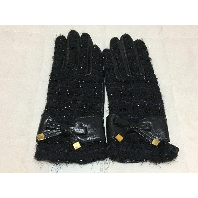 アンテプリマ スマホ対応 羊革手袋 黒
