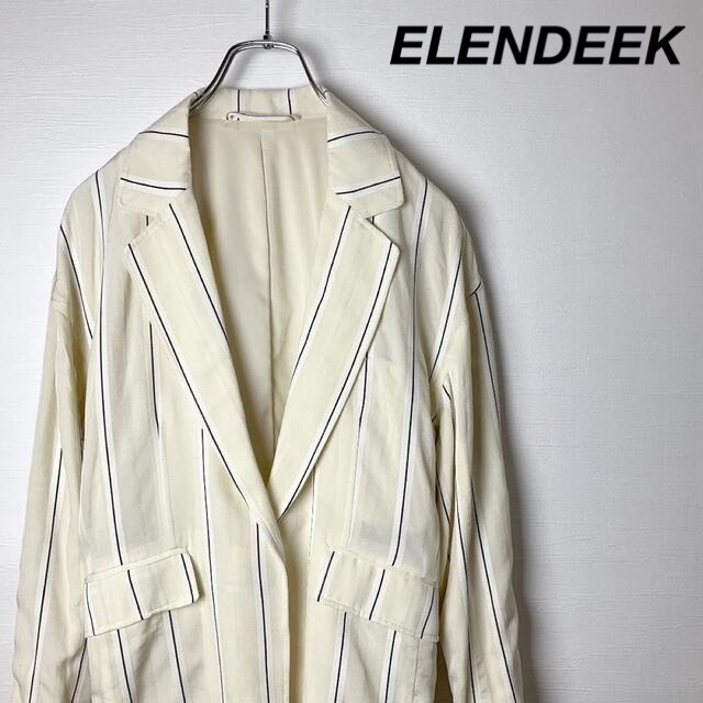 【新品タグ付】ELENDEEK｜ストライプジャケット