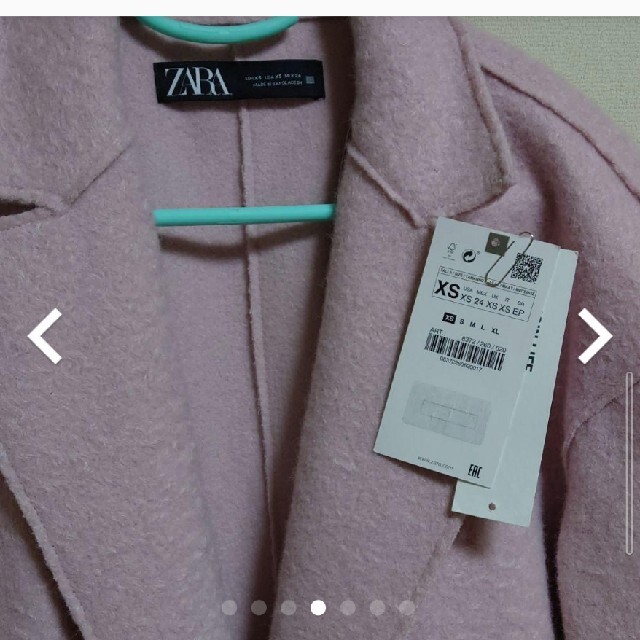 ZARA(ザラ)のZARAテクスチャー入り生地コート レディースのジャケット/アウター(チェスターコート)の商品写真