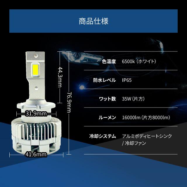 HIDより明るい D2R LED ヘッドライト リバティ 爆光 Ninki ga Takai 