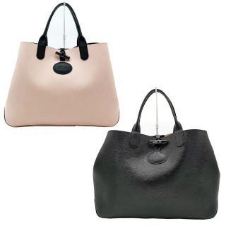 ロンシャン(LONGCHAMP)の美品 ロンシャン トートバッグ ロゾ リバーシブル 03-21041703(トートバッグ)