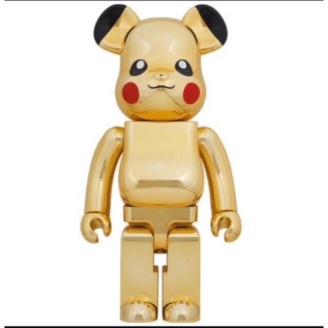 MEDICOM TOY(メディコムトイ)のBE@RBRICK ピカチュウ GOLD CHROME Ver.(2021)  エンタメ/ホビーのおもちゃ/ぬいぐるみ(キャラクターグッズ)の商品写真