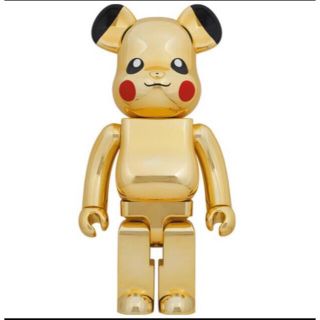 メディコムトイ(MEDICOM TOY)のBE@RBRICK ピカチュウ GOLD CHROME Ver.(2021) (キャラクターグッズ)