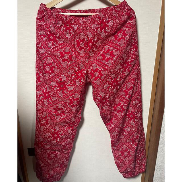 【美品】Supreme Bandana Track Pant Red