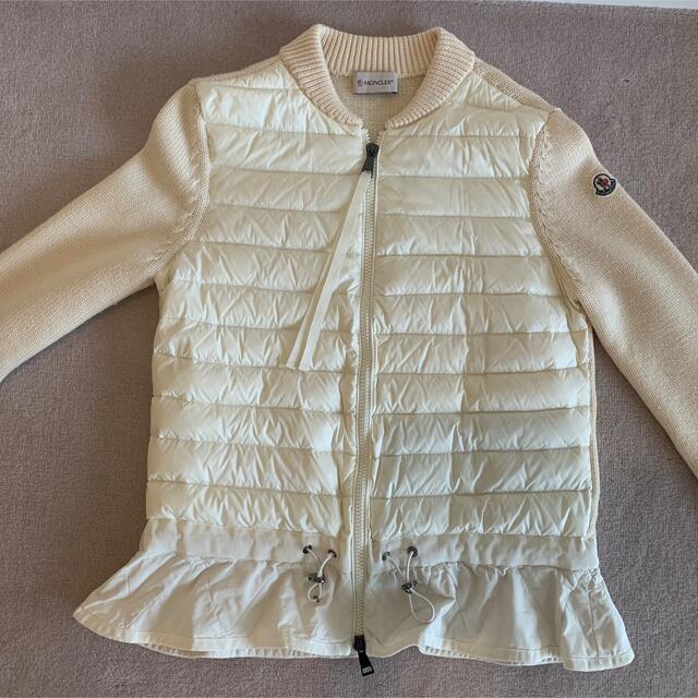 美品 MONCLER - フリルカーディガン 美品♡MONCLER ダウンコート - www