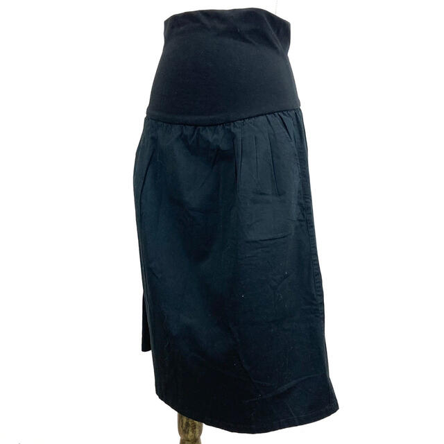 MUJI (無印良品)(ムジルシリョウヒン)の良品計画 無印良品 ひざ丈スカート　モスグリーン M〜Lサイズ レディースのスカート(ひざ丈スカート)の商品写真