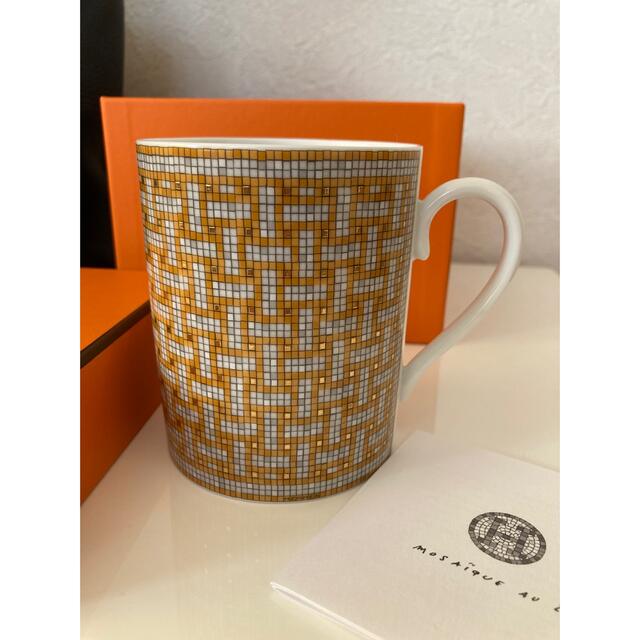 HERMES エルメス マグカップ モザイク24 ゴールド キッチン/食器 HERMES エルメス マグカップ モザイク24 ゴールド キッチン/食器