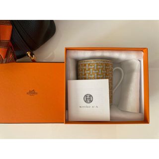 エルメス(Hermes)のHERMES エルメス　マグカップ　モザイク24 ゴールド(グラス/カップ)