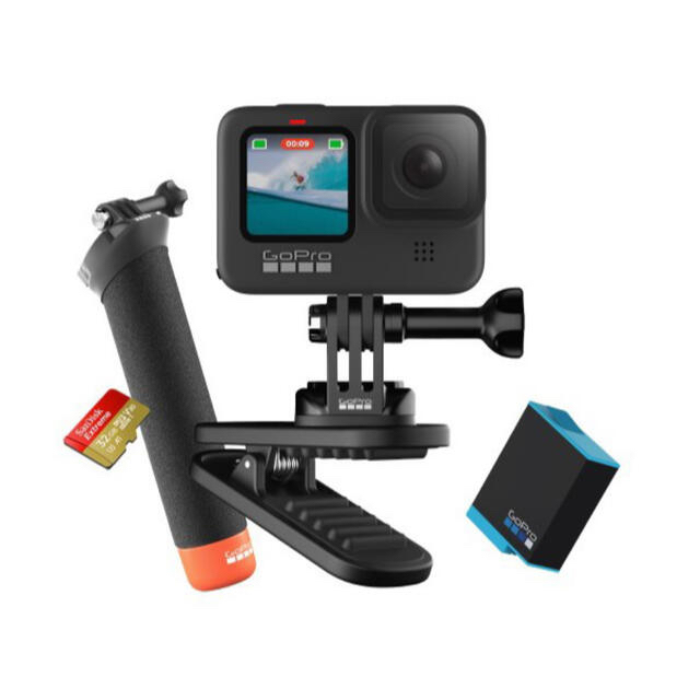 GoPro(ゴープロ)のマウント付GoPro HERO9 Black限定バンドルCHDRB-901-FW スマホ/家電/カメラのカメラ(コンパクトデジタルカメラ)の商品写真