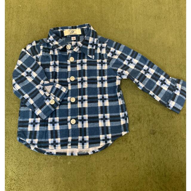 MARKEY'S(マーキーズ)のコットン厚手シャツ　80 キッズ/ベビー/マタニティのベビー服(~85cm)(シャツ/カットソー)の商品写真