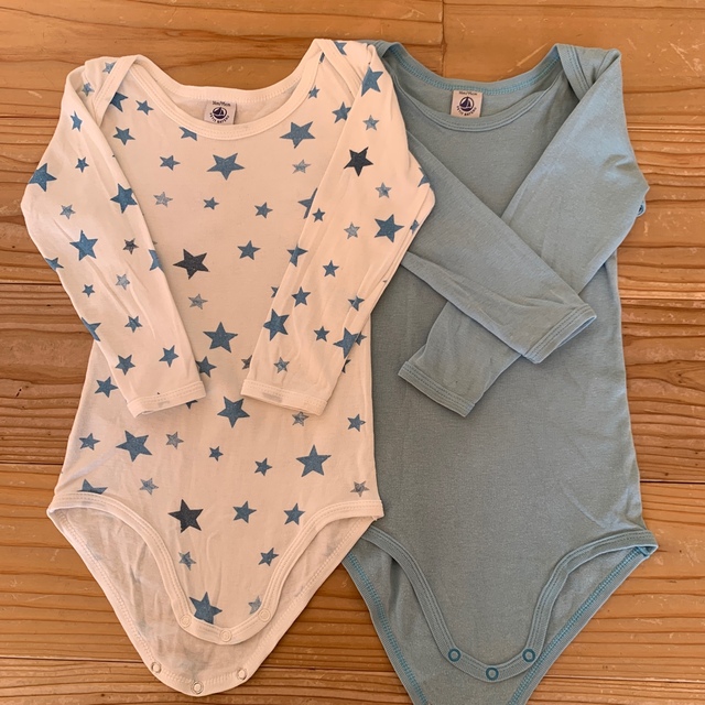 PETIT BATEAU(プチバトー)のプチバトー　ロンパース　肌着　下着 キッズ/ベビー/マタニティのキッズ服男の子用(90cm~)(下着)の商品写真