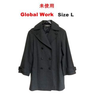 グローバルワーク(GLOBAL WORK)の★新品★Global Work レディース ピーコート サイズ L★ダークグレー(ピーコート)