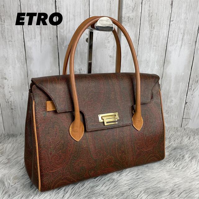 ●美品●ETRO エトロ　ハンドバッグ　ペイズリー　総柄