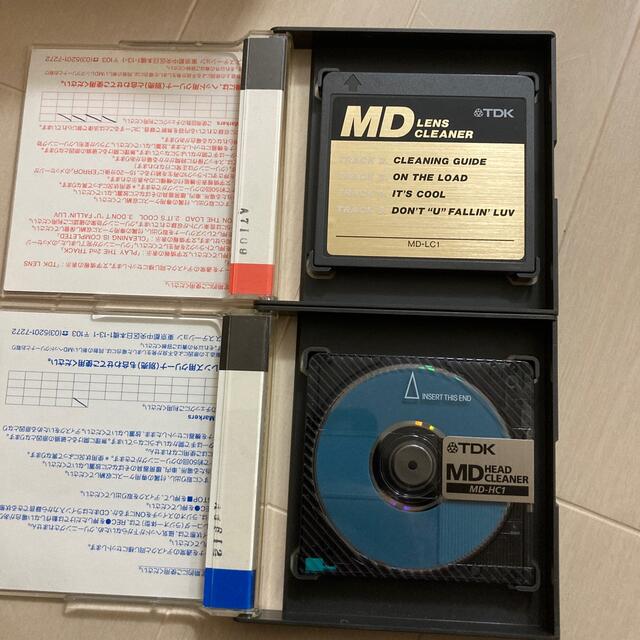 TDK(ティーディーケイ)の動作未確認　MD 中古　レンズクリーナー　ヘッドクリーナー　セット エンタメ/ホビーのエンタメ その他(その他)の商品写真