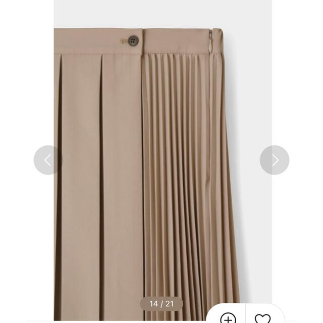 moussy(マウジー)のMIX PLEATS WRAP スカート レディースのスカート(ロングスカート)の商品写真