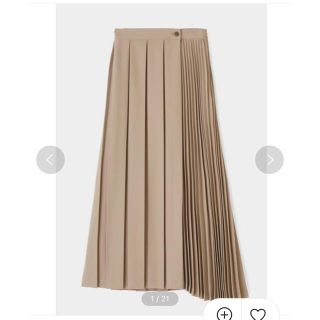 マウジー(moussy)のMIX PLEATS WRAP スカート(ロングスカート)