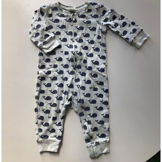 ベビーギャップ(babyGAP)のベビーギャップ　くじら柄ロンパース　70cm 6-12m(ロンパース)