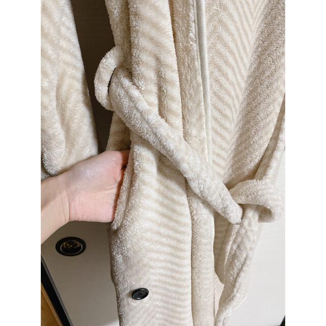 グルーニー 着る毛布 ツイードベージュ ショート丈 レディースのルームウェア/パジャマ(ルームウェア)の商品写真