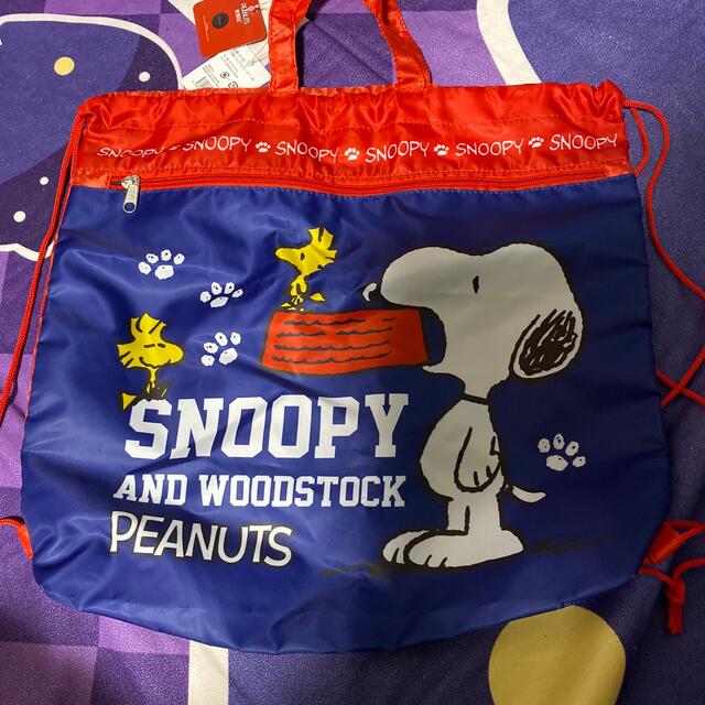 SNOOPY(スヌーピー)のスヌーピー　ナップザック キッズ/ベビー/マタニティのこども用バッグ(リュックサック)の商品写真