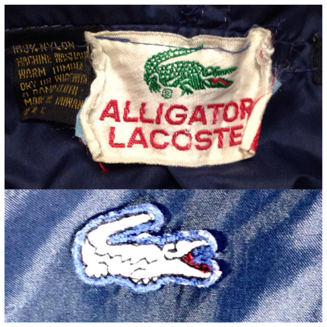 LACOSTE(ラコステ)のレア 90s ラコステ アリゲーター ナイロンジャケット パーカー L  メンズのジャケット/アウター(ナイロンジャケット)の商品写真