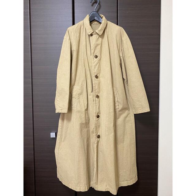 nest Robe(ネストローブ)のネストローブ　スーピマコットン　ステンカラーコート　美品！ レディースのジャケット/アウター(ロングコート)の商品写真