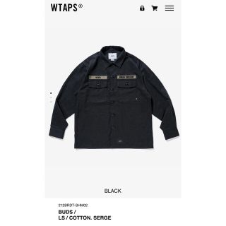 ダブルタップス(W)taps)のWTAPS 21AW BUDS Lサイズ　BLACK(シャツ)