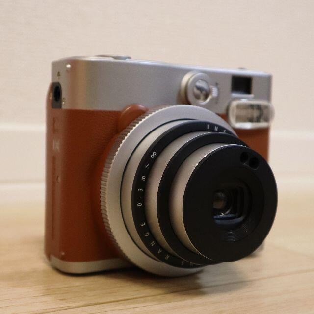 富士フイルム(フジフイルム)の【動作確認済】チェキinstax mini90 NEO CLASSIC ブラウン スマホ/家電/カメラのカメラ(フィルムカメラ)の商品写真