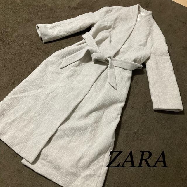 ZARA(ザラ)のZARA 超ロングコート ガウンコート レディースのジャケット/アウター(ロングコート)の商品写真
