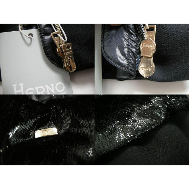 HERNO(ヘルノ)のキッズ12A(レディースS相当)■HERNO■ベロアダウンコート■新品本物 キッズ/ベビー/マタニティのキッズ服女の子用(90cm~)(コート)の商品写真