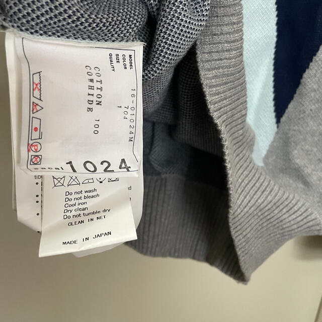 sacai サカイ エルボーパッチ幾何学ニットセーター 2