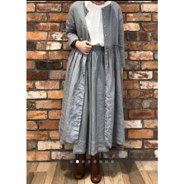 nest Robe - ネストローブ♡リネンギャザースカートの通販 by ぽん
