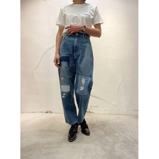 21SS JUNYA WATANABE denim ダメージリペア デニムパンツ