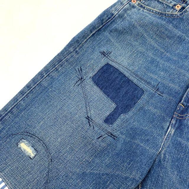 JUNYA WATANABE COMME des GARCONS(ジュンヤワタナベコムデギャルソン)の21SS JUNYA WATANABE denim ダメージリペア デニムパンツ レディースのパンツ(デニム/ジーンズ)の商品写真