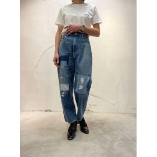 ジュンヤワタナベコムデギャルソン(JUNYA WATANABE COMME des GARCONS)の21SS JUNYA WATANABE denim ダメージリペア デニムパンツ(デニム/ジーンズ)