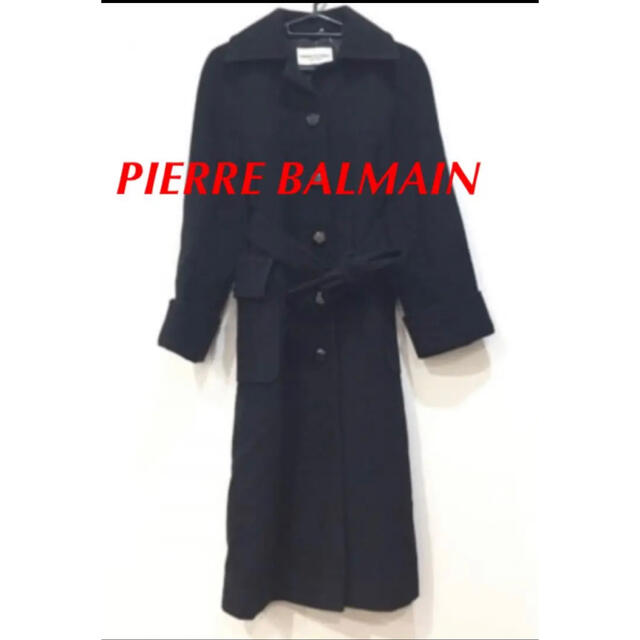 PIERRE BALMAIN(ピエールバルマン) レザー(ラム)ロングコート