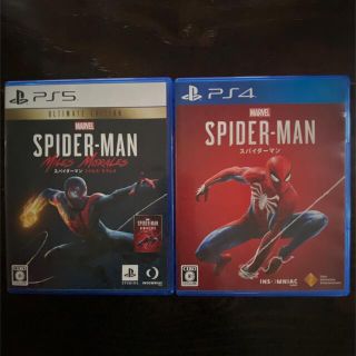 セットでお得 ps5 ps4 スパイダーマン 1 ・2 セットの通販 by ...