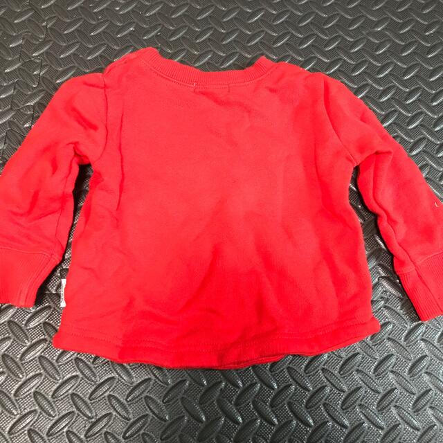 BEBE Noeil(ベベノイユ)のBebe 80cm 赤　トレーナー キッズ/ベビー/マタニティのベビー服(~85cm)(トレーナー)の商品写真