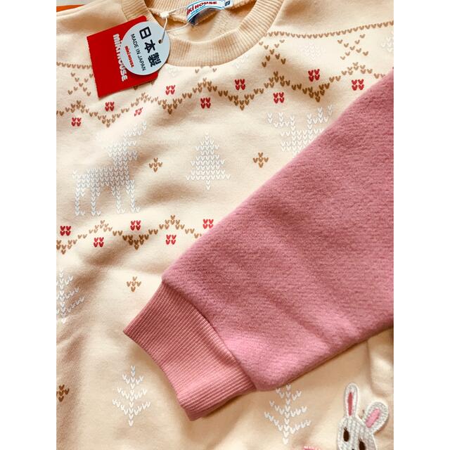 mikihouse(ミキハウス)の新品　ミキハウス　120   トレーナー　裏起毛 キッズ/ベビー/マタニティのキッズ服女の子用(90cm~)(Tシャツ/カットソー)の商品写真