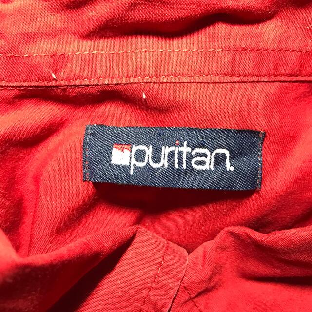 ART VINTAGE(アートヴィンテージ)の【希少カラー】ピューリタン puritan ワークシャツ 赤 半袖 XL相当 メンズのトップス(シャツ)の商品写真